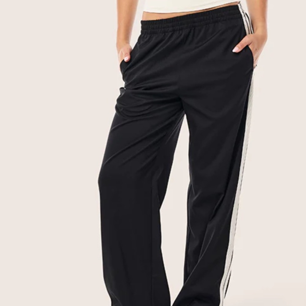 P.E Nation Black Track Pants Revolve